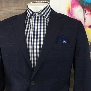 Hickey Freeman plaid blazer. Great shape.